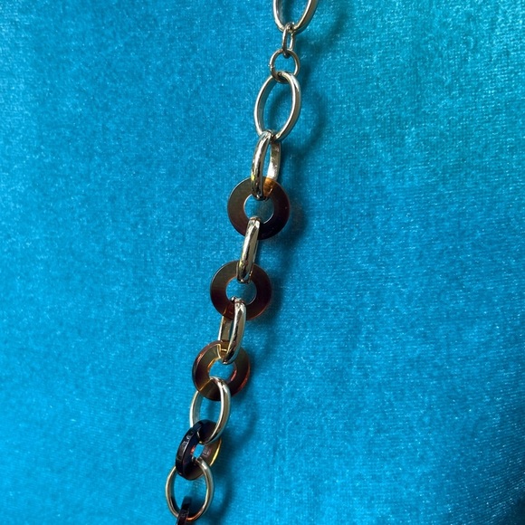 Vintage 14th and Union Hold Tone Tortoise Linked  Necklace - Picture 2 of 4